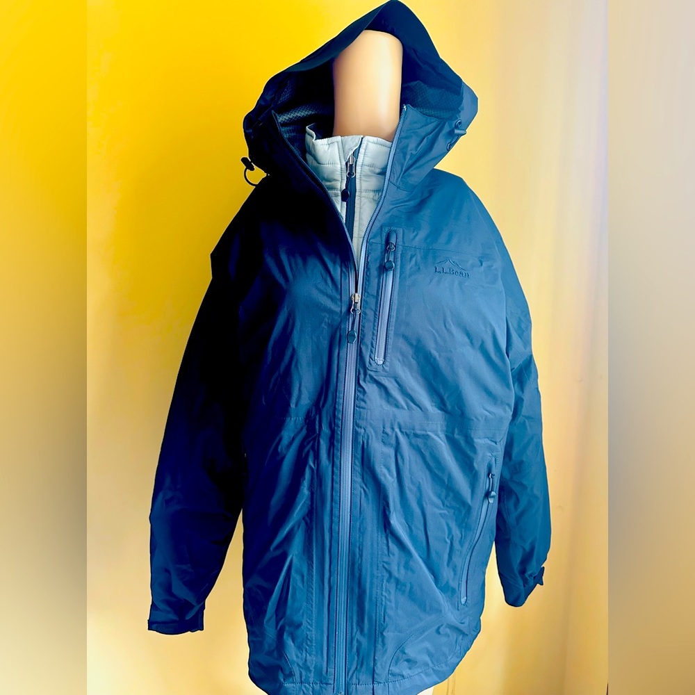 NWT LL Bean Men’s Black Weather Challenger 3-in-1 Jacket